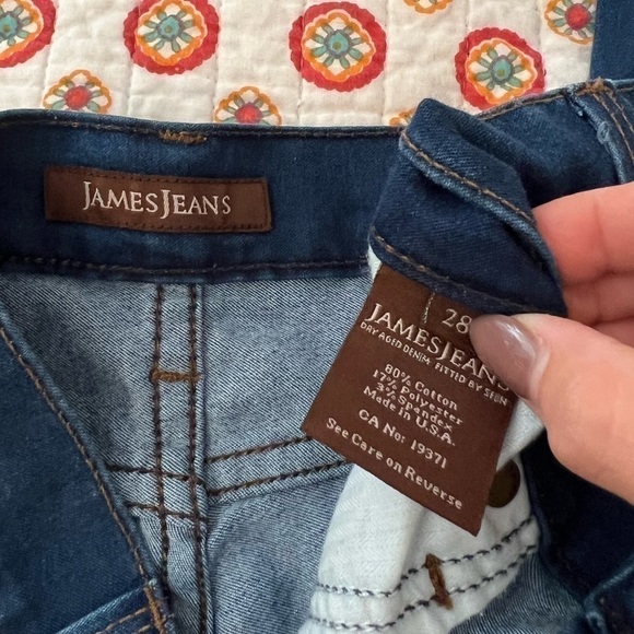 James Jeans Riley Straight Leg Bootcut Dark Wash Jeans Size 28 - Picture 5 of 8